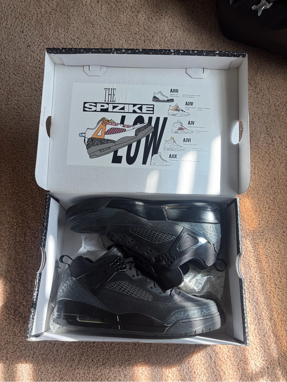 Jordan Spizike Low Men's Sneakers - Black